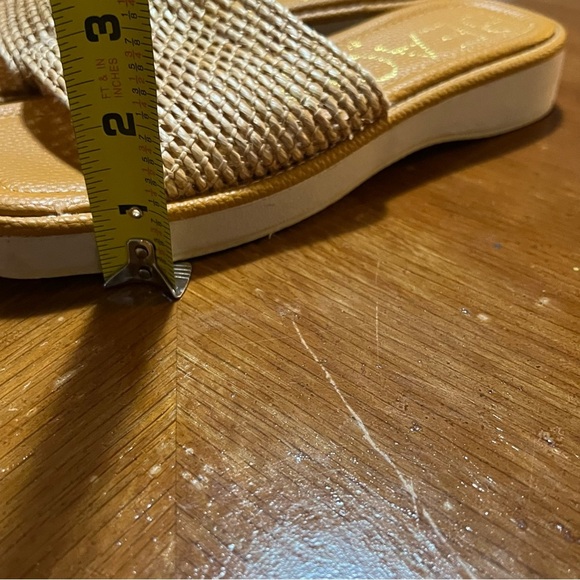 Beach by Matisse Straw Woven Women's Sandals Size 8 Vacation Neutral Coastal - Picture 8 of 8